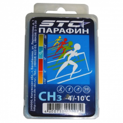 Парафин/мазь скольжения STC CH3 -4..-10°С синий 50 г