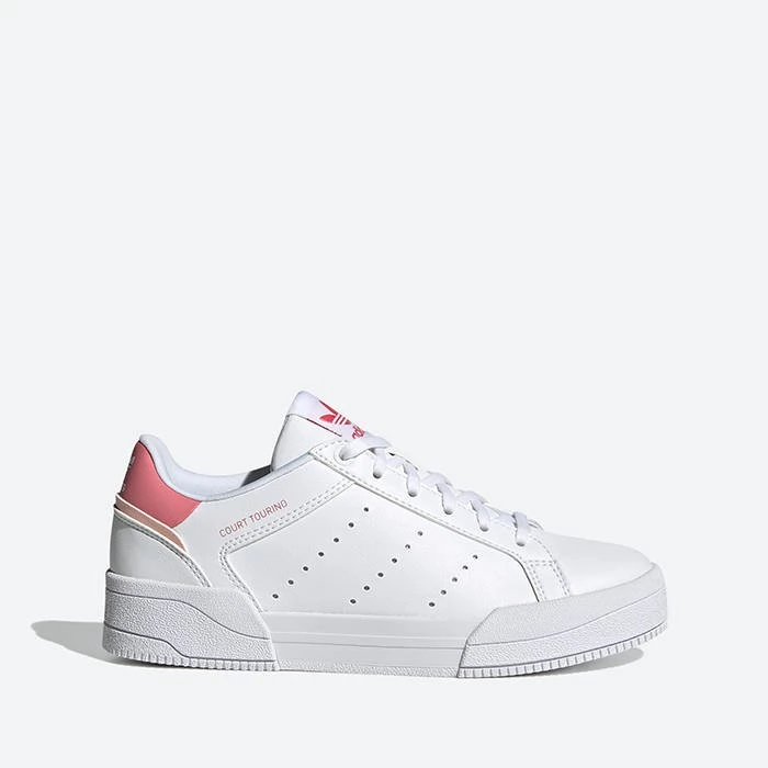 Кроссовки Adidas Court Tourino белый/розовый H00765 Реальное фото Кроссовки Adidas Court Tourino белый/розовый H00765 от магазина Спортев