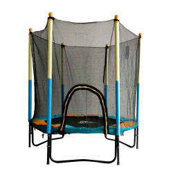 Батут DFC JUMP KIDS 60" желт/син, сетка (150см) 60INCH-JD-BY