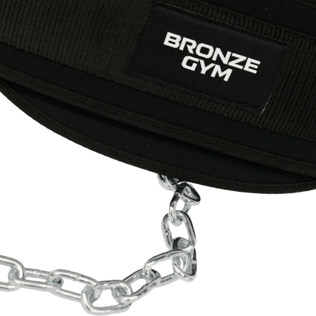 Реальное фото Пояс для отягощений BRONZE GYM с цепью от магазина Спортев