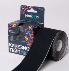 Тейп Кинезио Kinexib Pro 5 м * 5 см черный 20827
