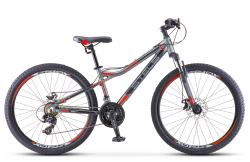 Велосипед Stels Navigator-610 MD 26" (2021) антрацитовый/красный V040