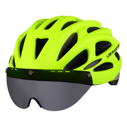 Шлем LosRaketos Pulse с визором на магнитах Fluo Yellow 47443
