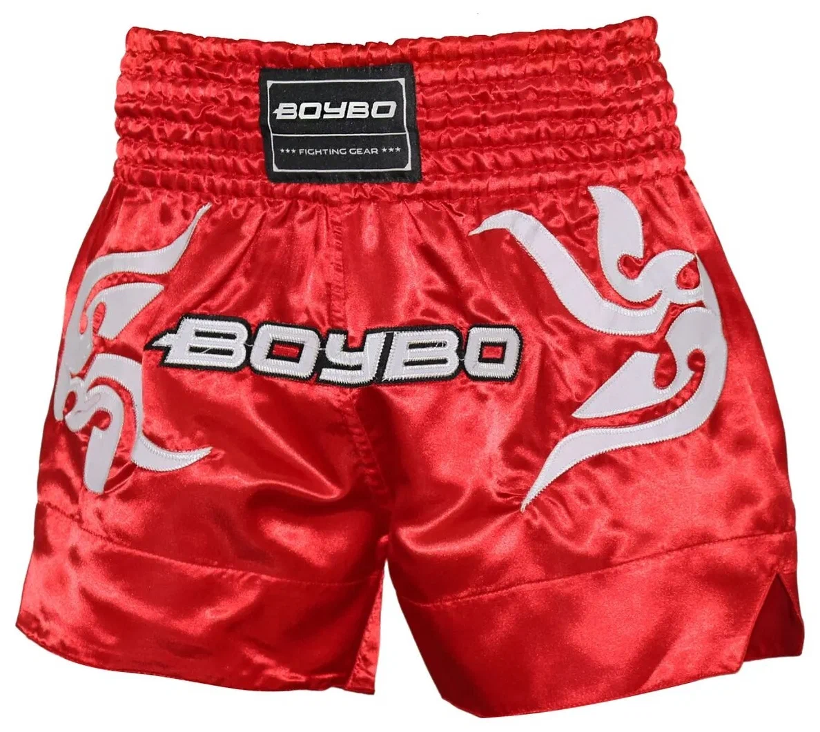 Реальное фото Шорты для тайского бокса BoyBo BST882 красные  0431 от магазина Спортев