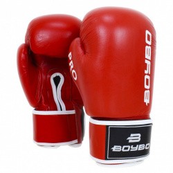 Перчатки боксерские BoyBo Pro красные