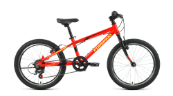 Велосипед Forward Rise 20 2.0 (7ск) (2022) красный/ярко-желтый