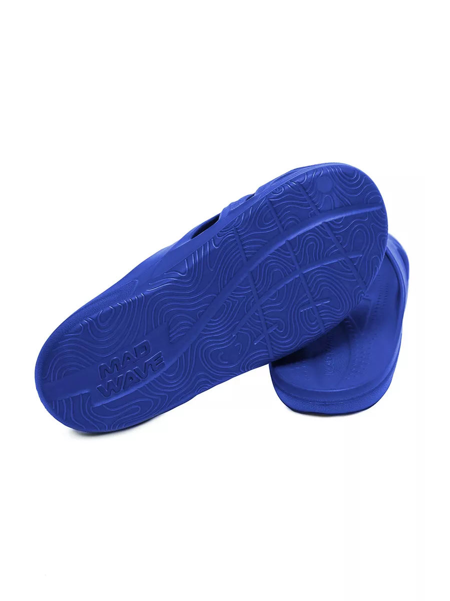 Реальное фото Сланцы Mad Wave Step II мужские синий M0322 03 3 03W от магазина Спортев
