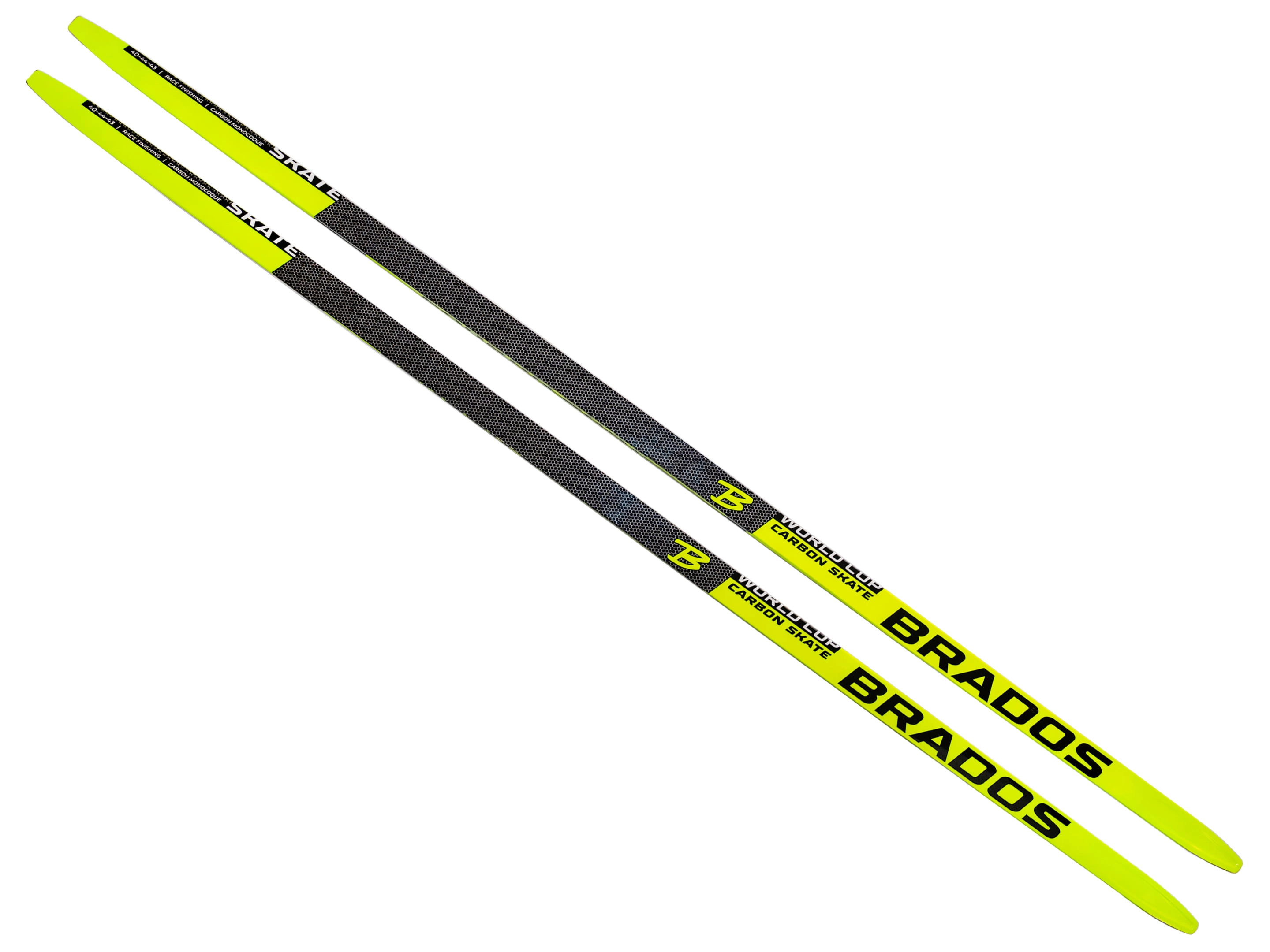 Беговые лыжи STC Brados Pro Skate Air Carbon Yellow 050417 Реальное фото Беговые лыжи STC Brados Pro Skate Air Carbon Yellow 050417 от магазина Спортев