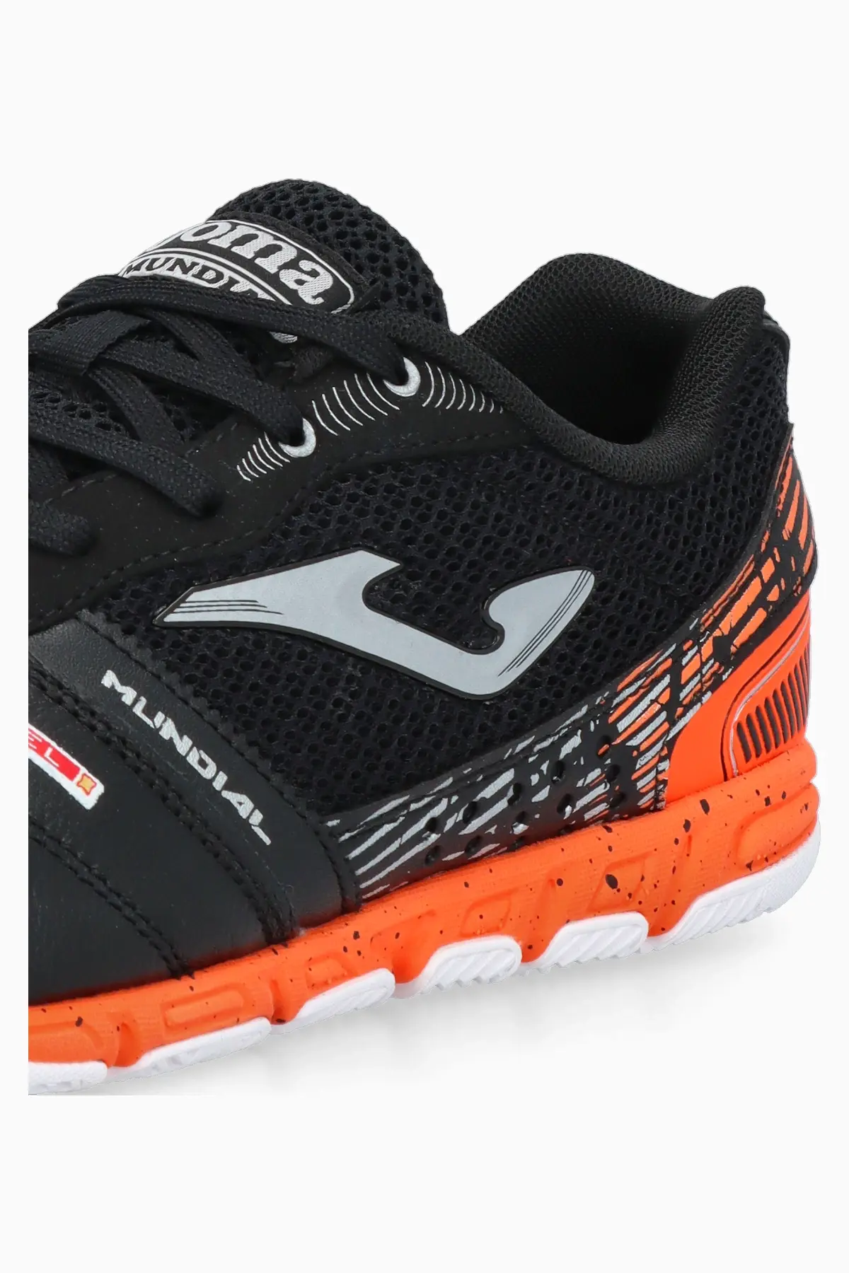 Реальное фото Бутсы Joma Mundial Indoor чер/оранж/бел MUNW2501IN от магазина Спортев