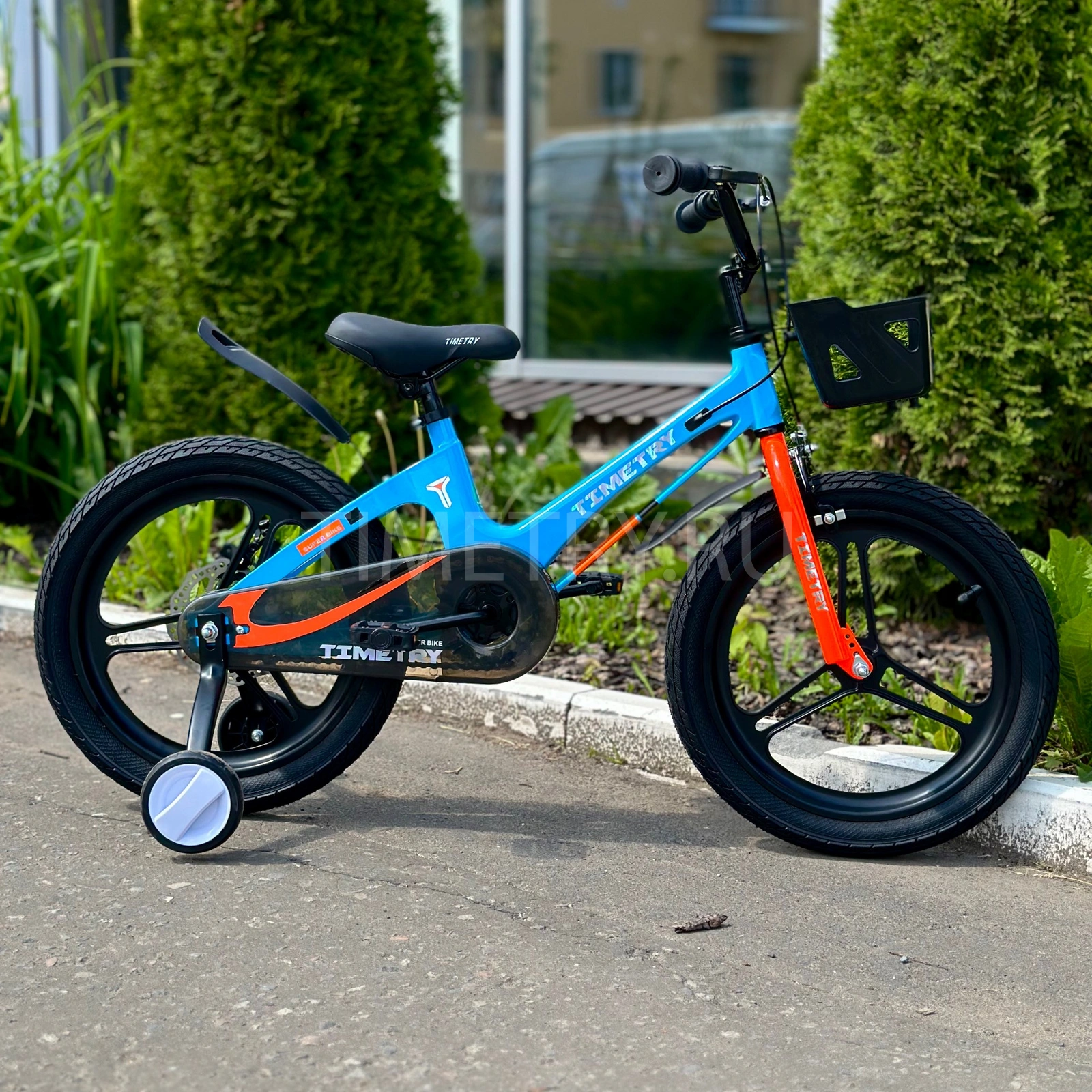 Реальное фото Велосипед Timetry TT5007 18" 1 скор. синий ЕВ26 от магазина Спортев
