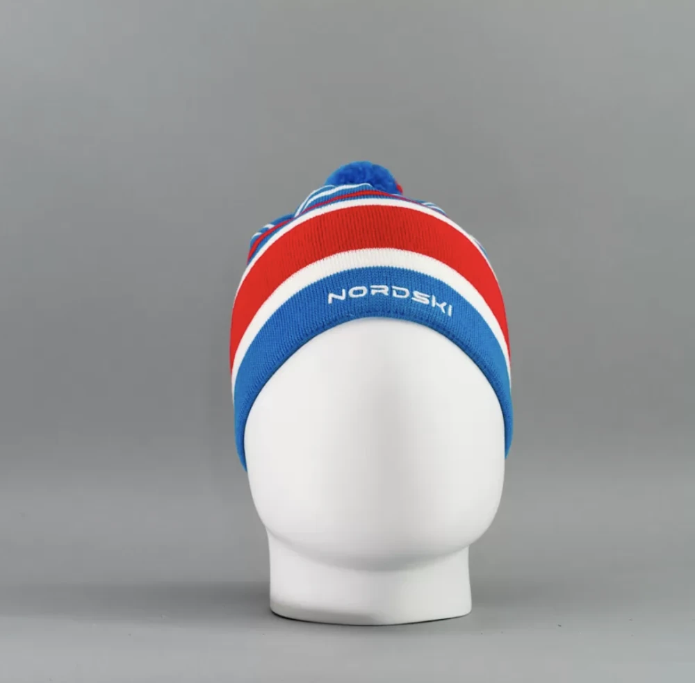 Реальное фото Шапка Nordski Bright blue RUS NSV473702 от магазина Спортев