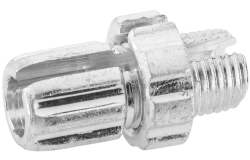 Регулятор натяжения троса тормоза F06 размер M10х16 мм алюминиевый серебро 530075