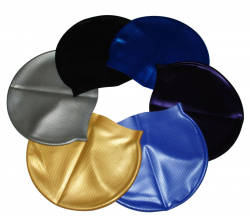 Шапочка для плавания Whale одноцветная с рисунком тиснением CAP 601-609