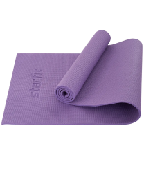 Коврик для йоги 183x61x0,8 см StarFit FM-104 PVC фиолетовый пастель 18905