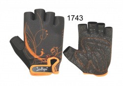 Перчатки Indigo женские черно-оранжевые SB-16-1743