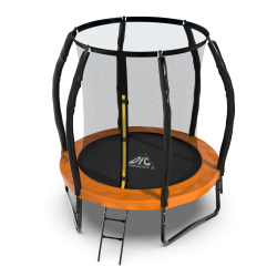 Батут DFC KENGOO II 5ft внутр.сетка, оранж/черн (152см) 5FT-BAS-BO