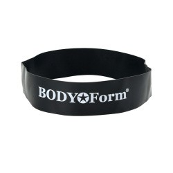 Эспандер петля латексная 60х5х0.11 см, 22 кг Body Form черный BF-RL100