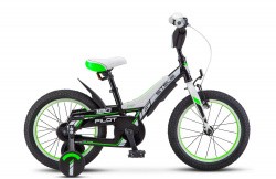 Велосипед Stels Pilot-180 18" (2018) чёрный/зелёный V010
