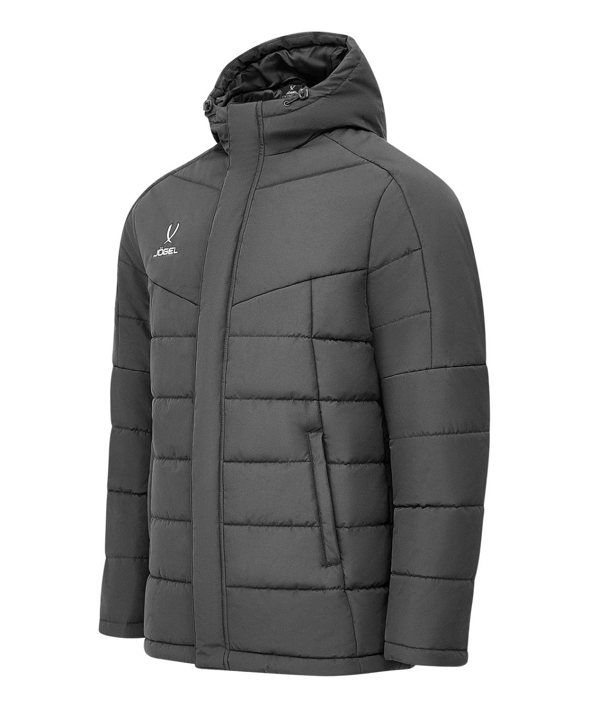 Реальное фото Куртка утепленная CAMP 2 PerFormPROOF Padded Jacket, темно-серый Jögel от магазина Спортев