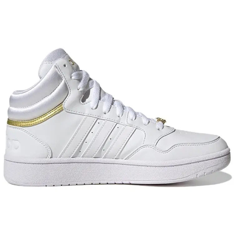 Кроссовки Adidas Hoops 3.0 белый/золотой GY4752 Реальное фото Кроссовки Adidas Hoops 3.0 белый/золотой GY4752 от магазина Спортев