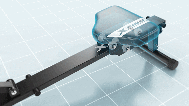 Реальное фото Гребной тренажер DFC Row-M-2000 от магазина Спортев