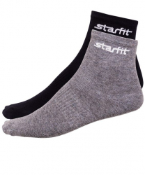 Носки StarFit SW-206 средние серый меланж/черный (2 ПАРЫ) 14188