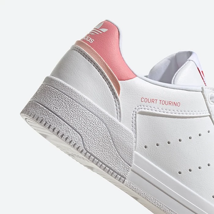 Кроссовки Adidas Court Tourino белый/розовый H00765 Реальное фото Кроссовки Adidas Court Tourino белый/розовый H00765 от магазина Спортев