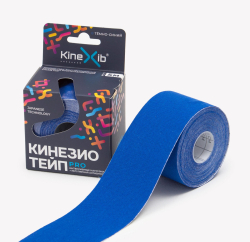 Тейп Кинезио Kinexib Pro 5 м * 5 см т.синий 27239