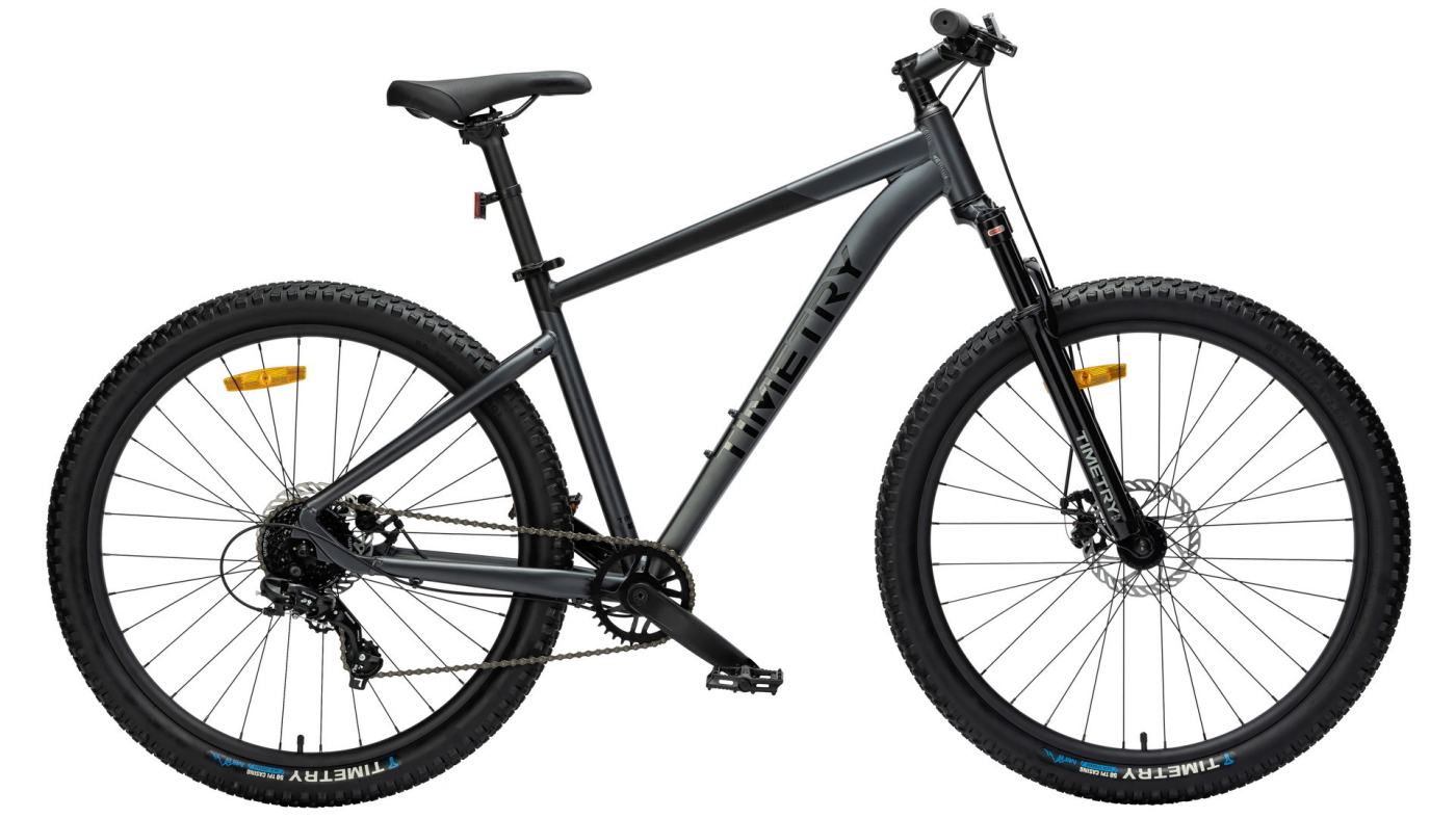 Реальное фото Велосипед Timetry TT416 27.5" 8 скор. черный ЕВ26 от магазина Спортев