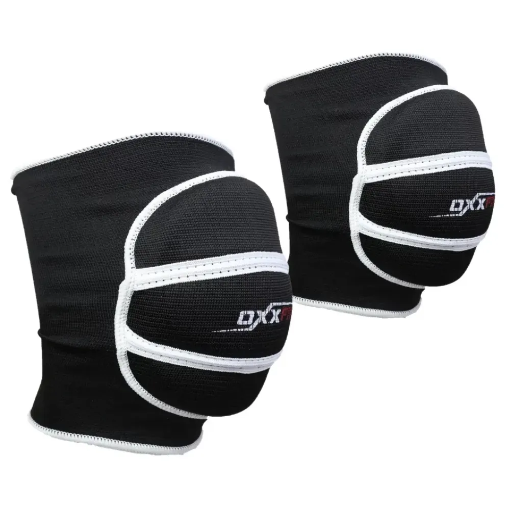 Реальное фото Наколенники волейбольные OxxFire черные 4754 от магазина Спортев