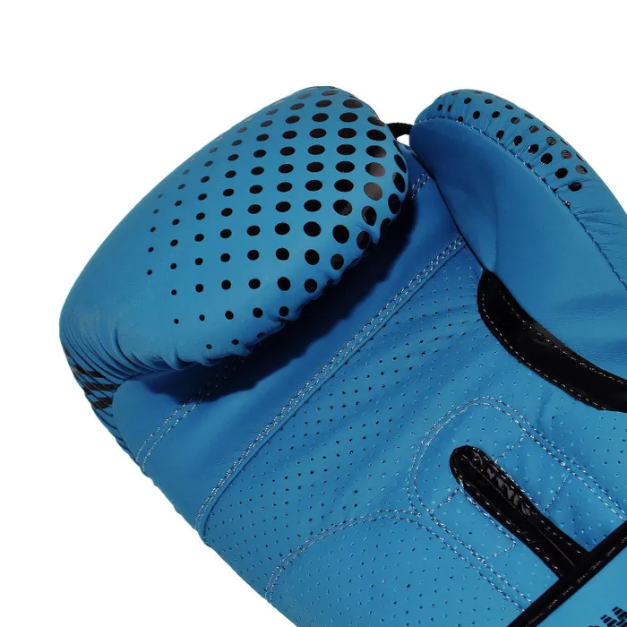 Реальное фото Перчатки боксерские Roomaif RBG-335 Dyex синий от магазина СпортЕВ