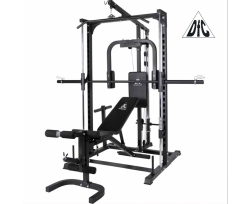 Силовой комплекс со скамьей, машина Смита DFC Homegym D943 (два короба) Силовой комплекс со скамьей, машина Смита DFC Homegym D943 (два короба)