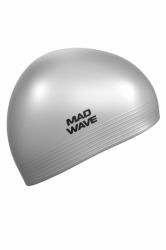 Шапочка для плавания Mad Wave Solid silver M0565 01 0 17W