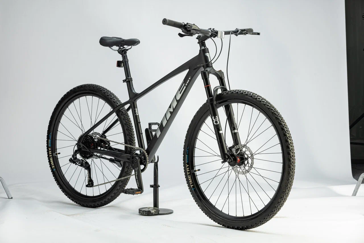 Реальное фото Велосипед Timetry TT303 27.5" 10 скор. черный от магазина Спортев