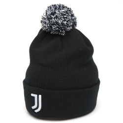Шапка FC Juventus с помпоном черная р.55-58 37304