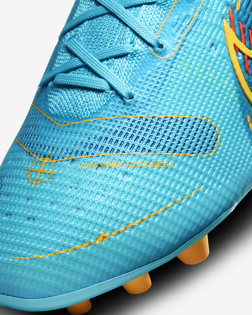 Реальное фото Бутсы Nike Vapor 14 Elite AG DJ2833-484 от магазина Спортев
