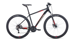 Велосипед Forward Apache 29 2.0 D (21ск) (2022) черный/красный