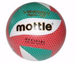 Мяч волейбольный Mottle VB8001 №5 зеленый/красный/белый