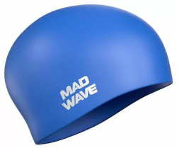 Шапочка для плавания Mad Wave Long Hair Silicone синий M0511 01 0 04W