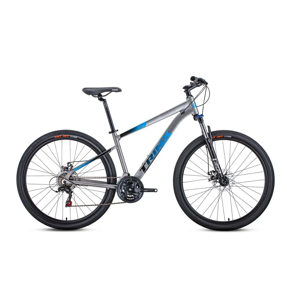 Реальное фото Велосипед TRINX M500 PRO 29" серый/синий от магазина СпортЕВ