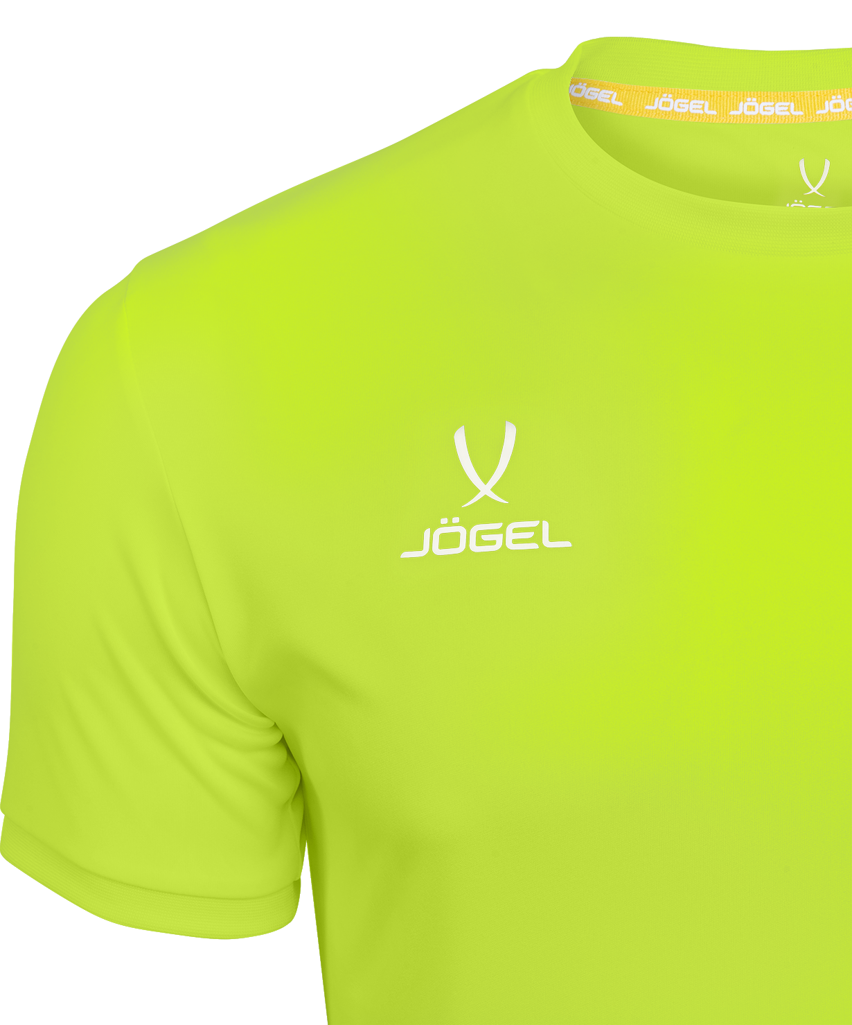 Реальное фото Футболка игровая JÖGEL CAMP Origin Jersey, желтый неон, детский от магазина Спортев