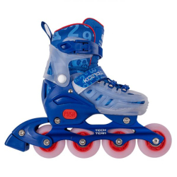 Коньки роликовые TechTeam Kidzroll темно-синие