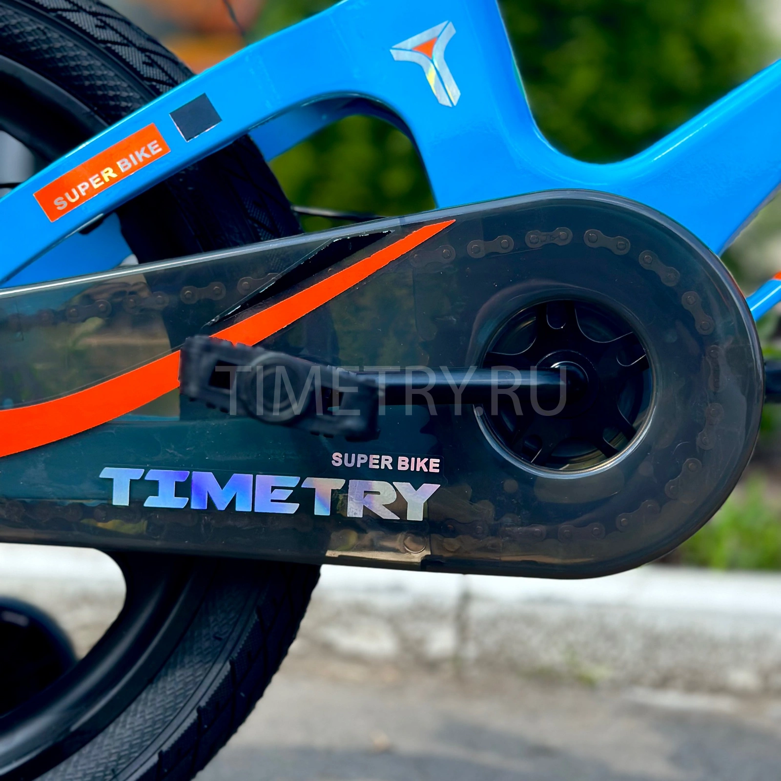 Реальное фото Велосипед Timetry TT5007 18" 1 скор. синий ЕВ26 от магазина Спортев