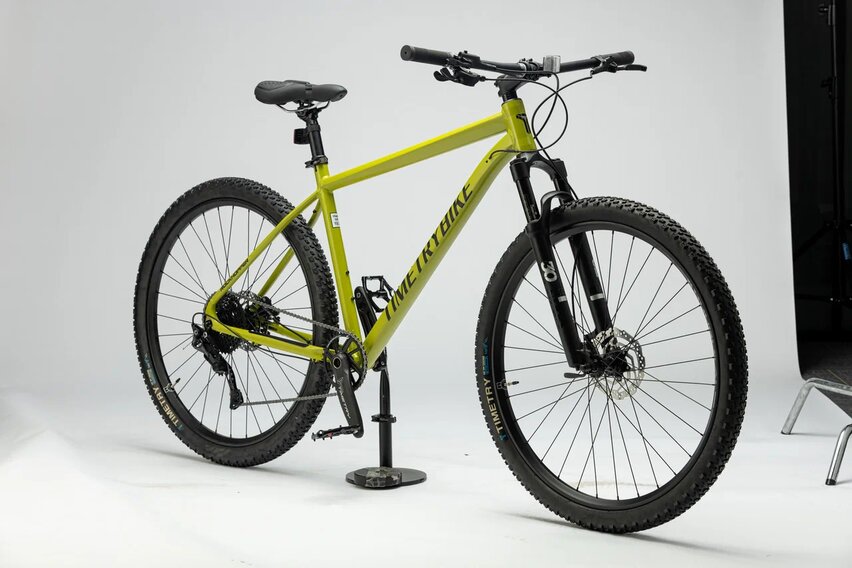 Велосипед Timetry TT251 27.5" 10 скор. желтый/зеленый Реальное фото Велосипед Timetry TT251 27.5" 10 скор. желтый/зеленый от магазина Спортев