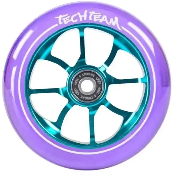 Реальное фото Колесо для самоката TechTeam X-Treme 110*24 мм Mist purple от магазина СпортЕВ