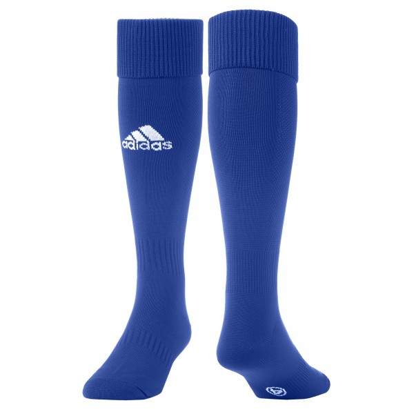 Реальное фото Гетры футбольные Adidas Milano Sock синий/белый E19299 от магазина Спортев