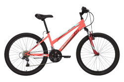 Велосипед Black One Ice Girl 24 (2022) оранжевый/красный/голубой