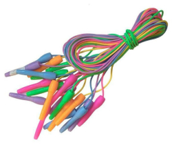 Скакалка 3.0 м JJ-141 шнур из ПВХ мультиколор