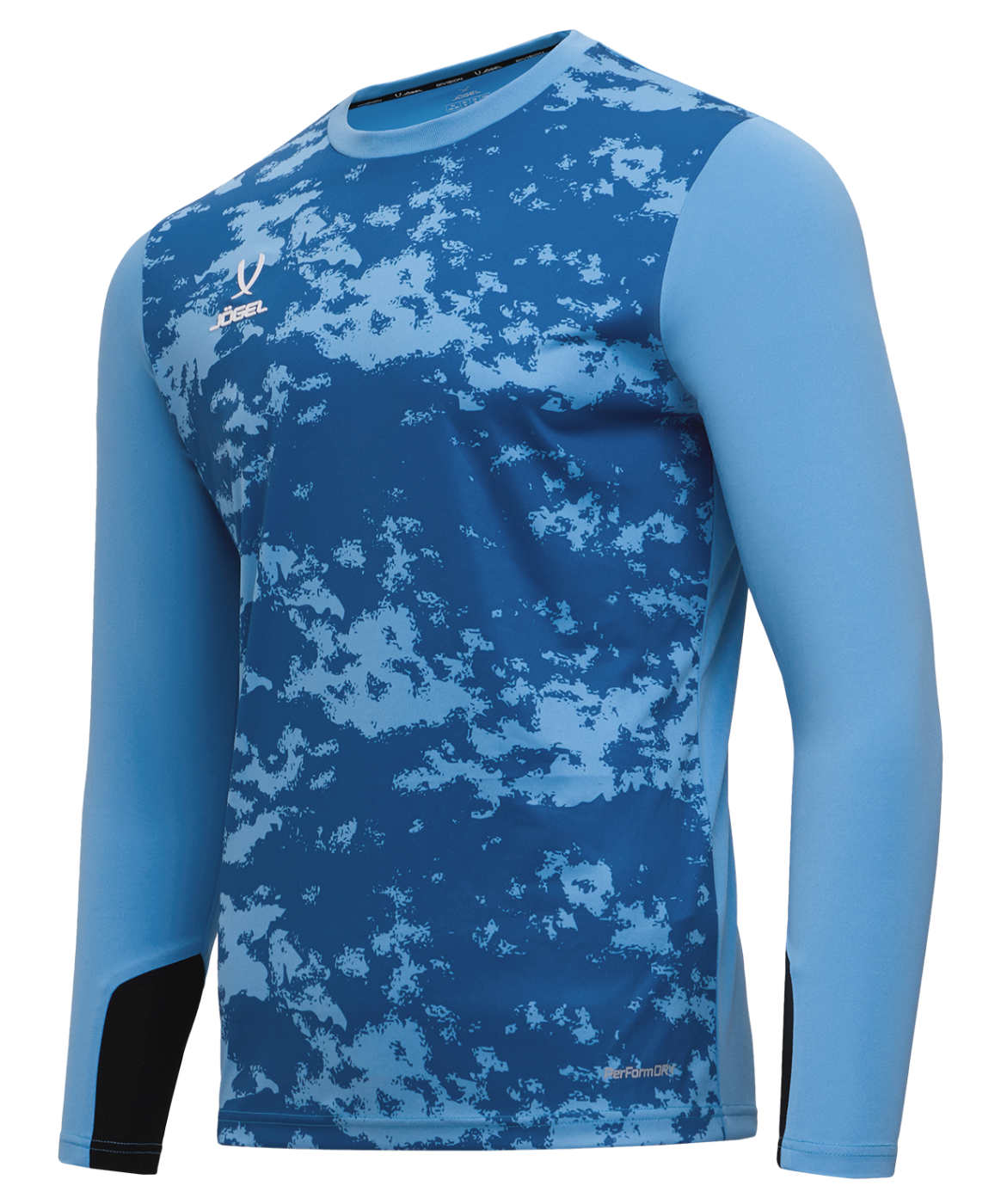 Реальное фото Свитер вратарский JÖGEL PerFormDRY SPLASH GK Jersey, голубой от магазина Спортев