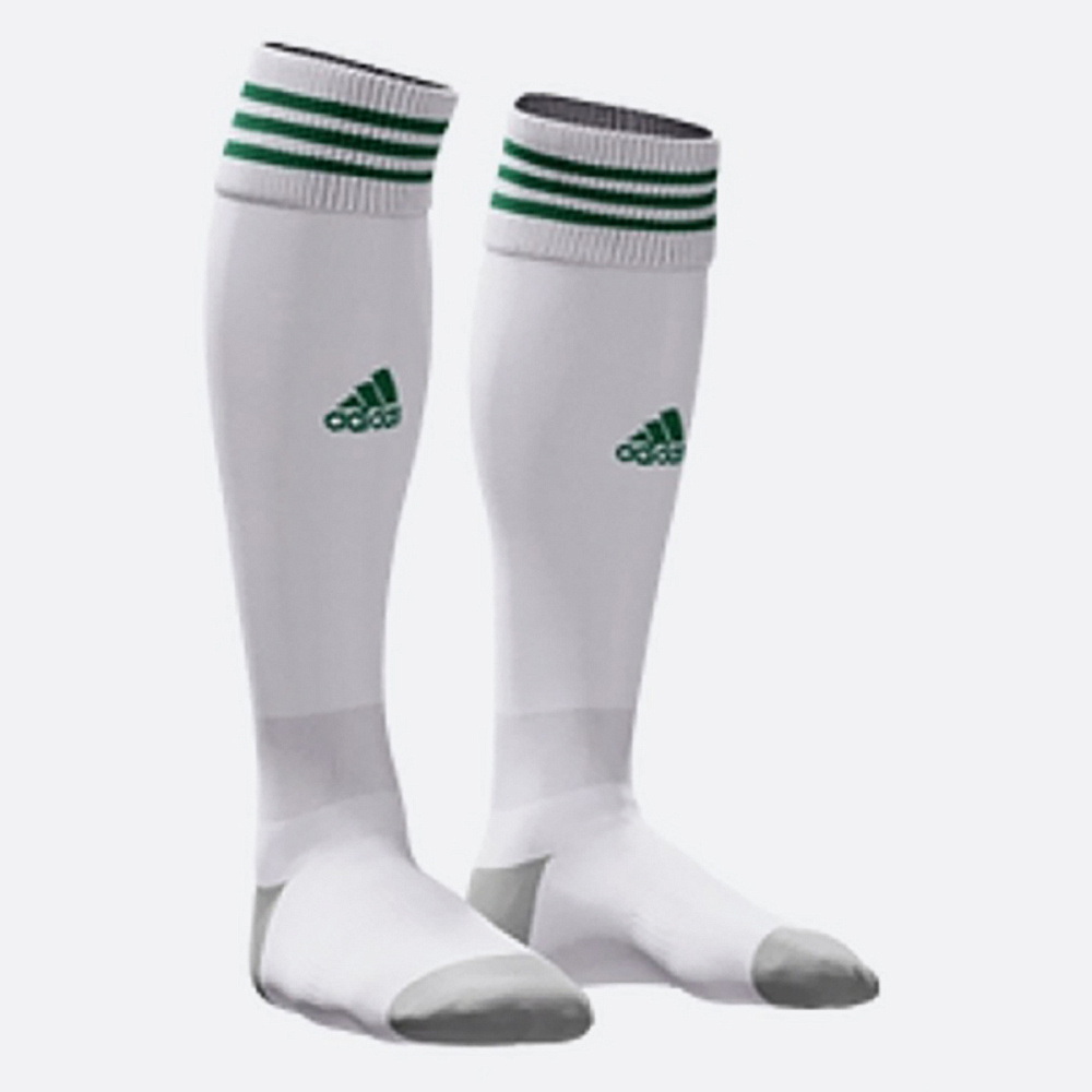 Реальное фото Гетры футбольные Adidas MiaAdiSock 18 зеленый/белый CV7441 от магазина Спортев